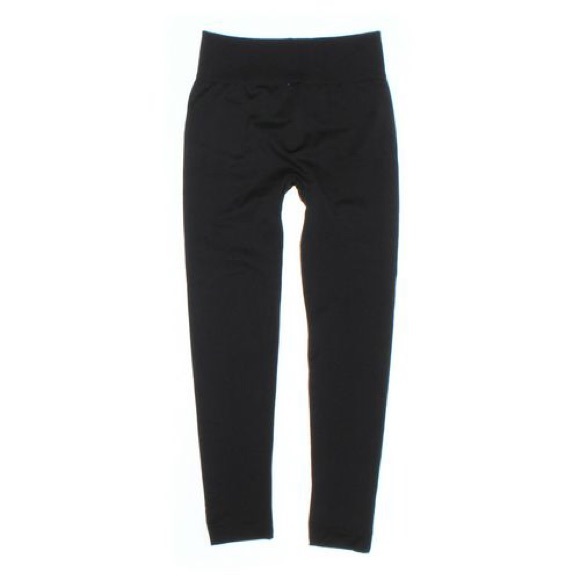 3/$20 Fleece Lined Leggings, Black - Picture 3 of 6